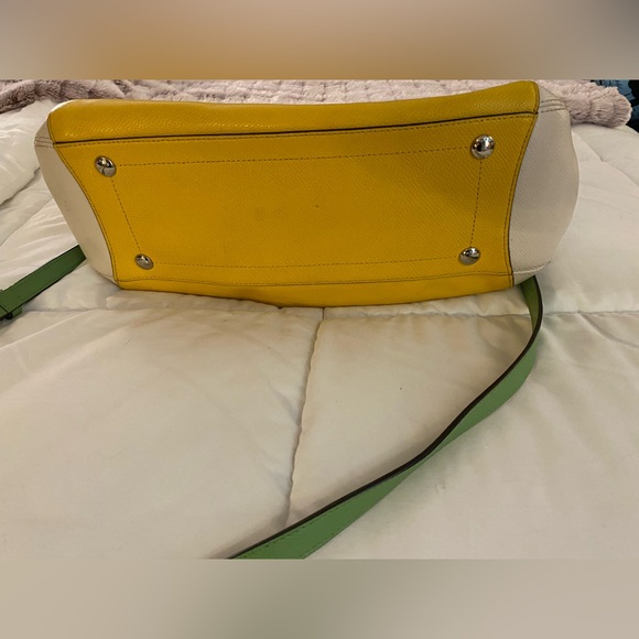 Coach Vibrant Yellow and Green Shoulder Bag - Picture 6 of 10